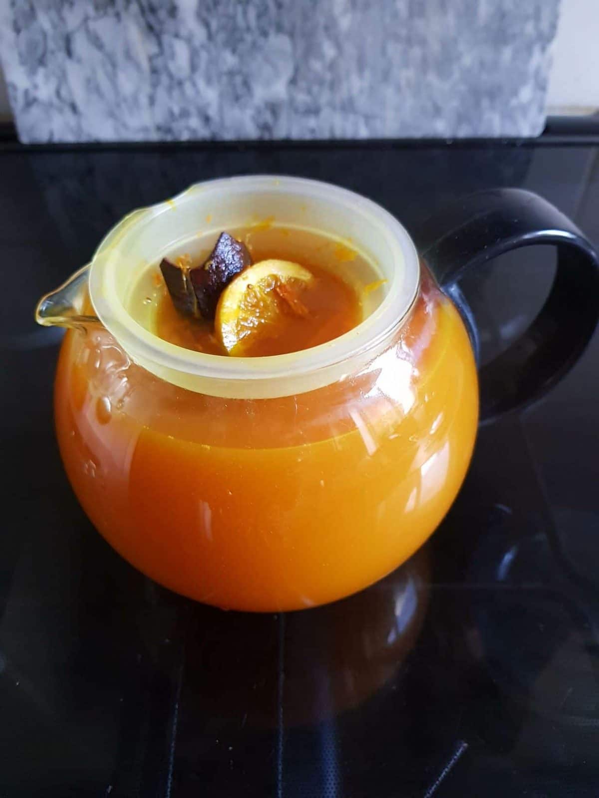 Shelly's Turmeric Tonic in teapot