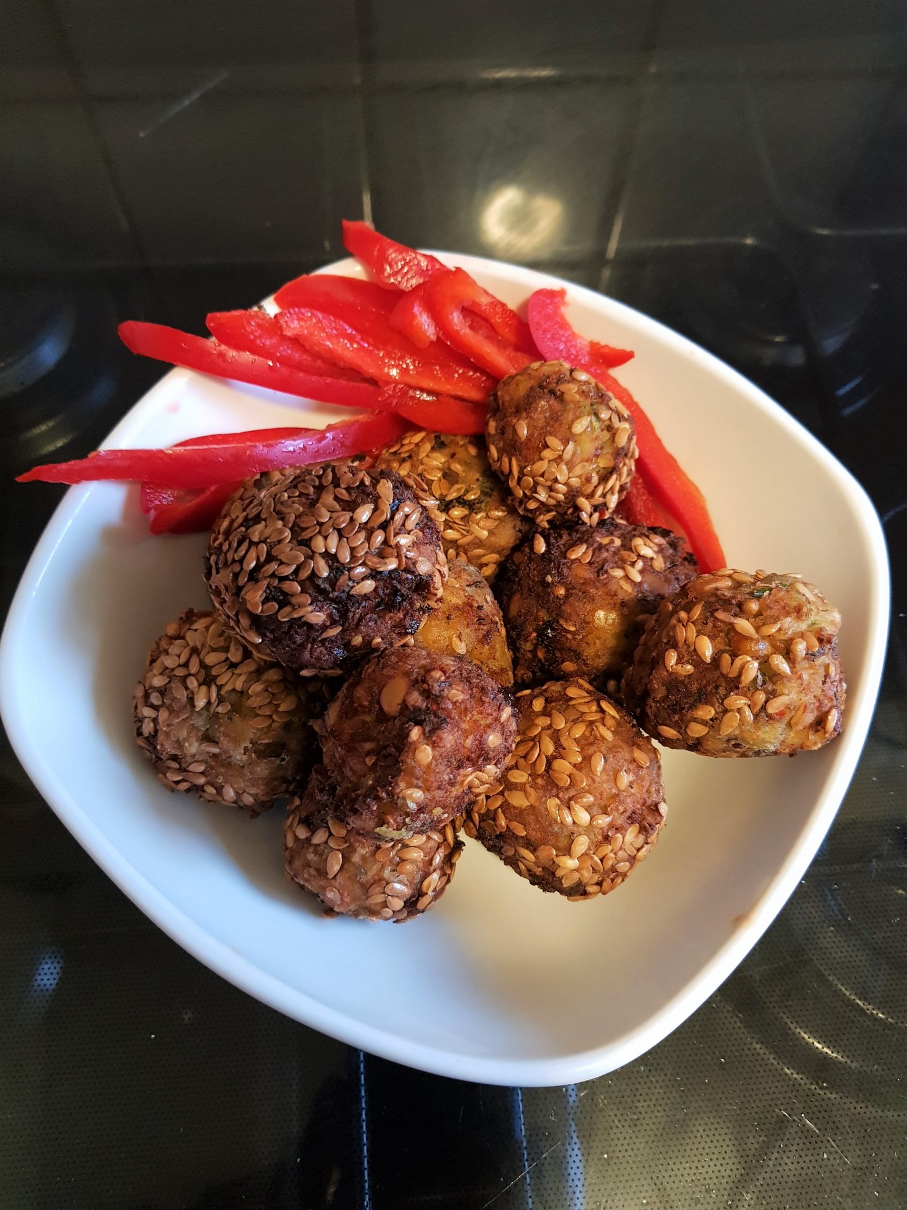 homemade falafels